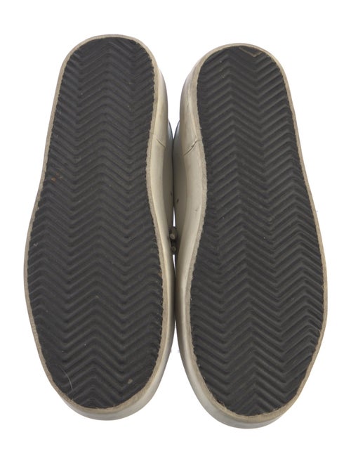 Golden Goose Leather Glitter Accents Sneakers