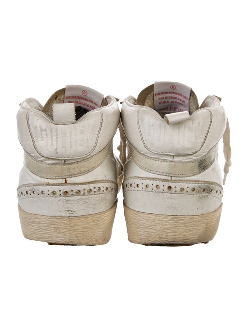 Golden Goose Leather Lasercut Accents Sneakers
