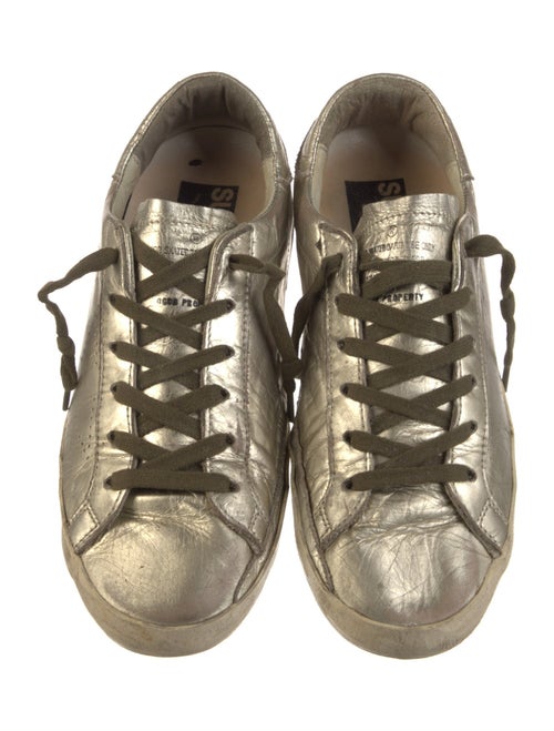 Golden Goose Leather Distressed Accents Sneakers