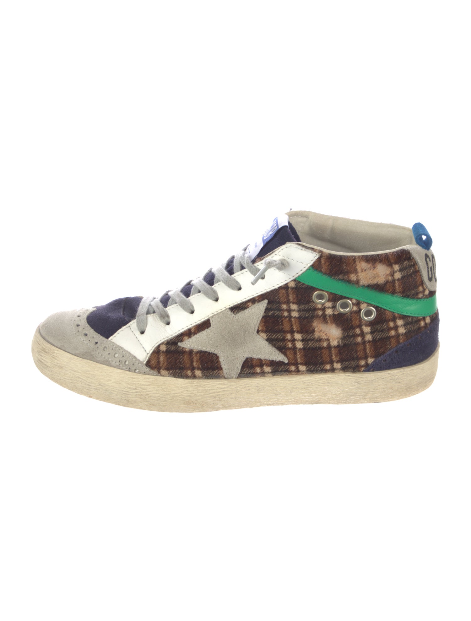 Golden Goose Ponyhair Animal Print Sneakers