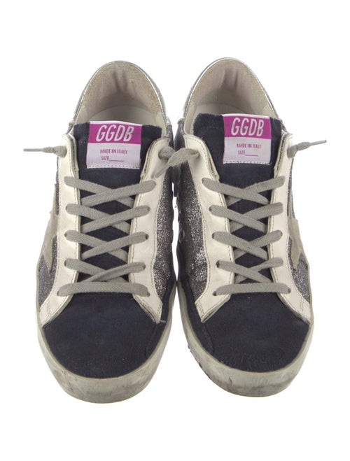 Golden Goose Glitter Colorblock Pattern Sneakers