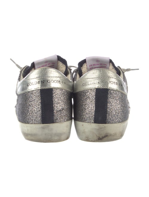 Golden Goose Glitter Colorblock Pattern Sneakers