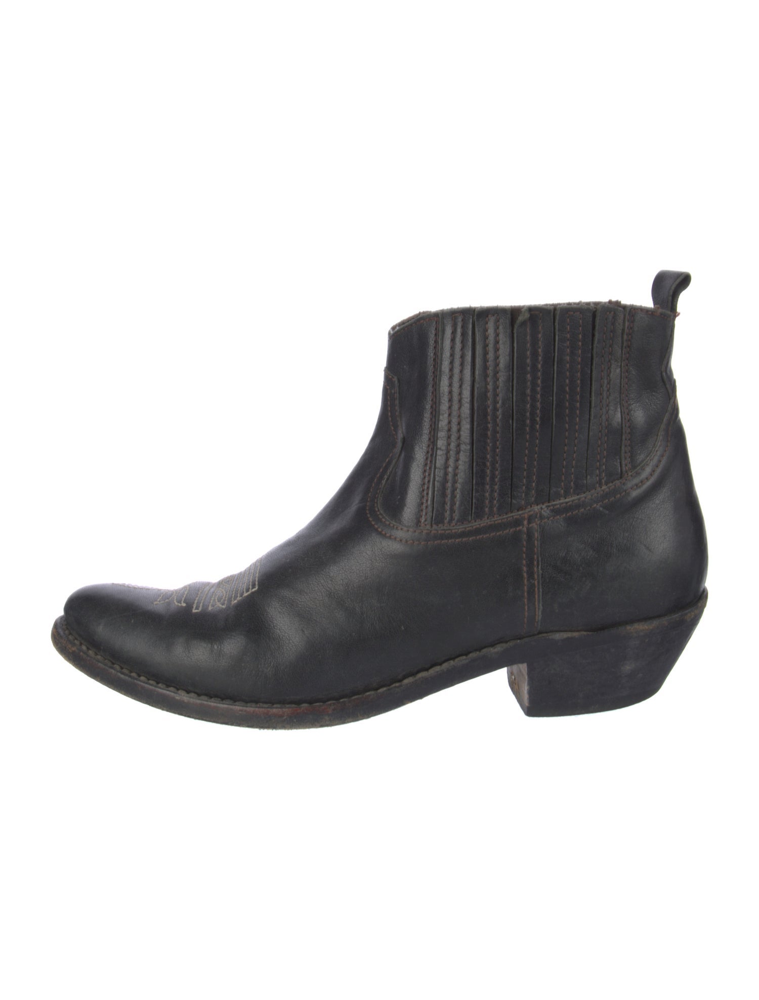 Golden Goose Leather Western Boots