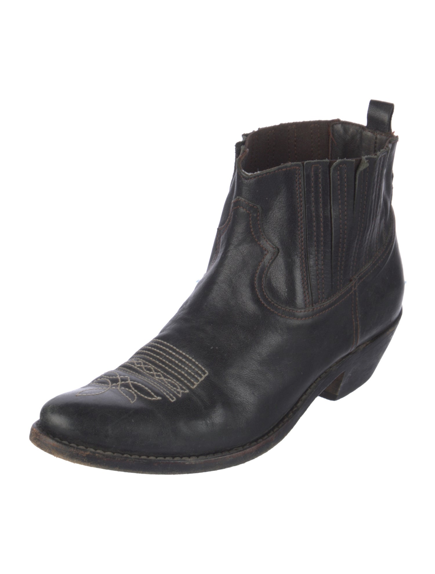 Golden Goose Leather Western Boots