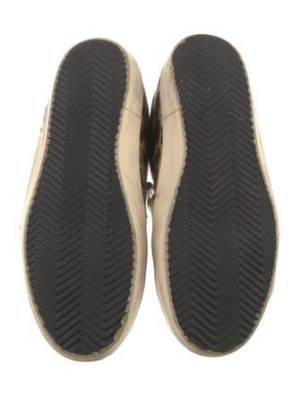 Golden Goose Ponyhair Animal Print Sneakers
