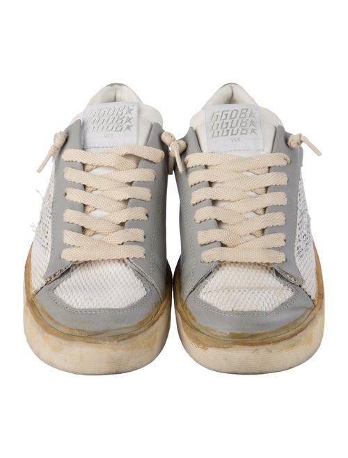 Golden Goose Leather Colorblock Pattern Sneakers
