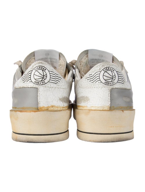 Golden Goose Leather Colorblock Pattern Sneakers