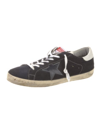 Golden Goose Suede Distressed Accents Sneakers