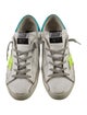 Golden Goose Leather Graphic Print Sneakers