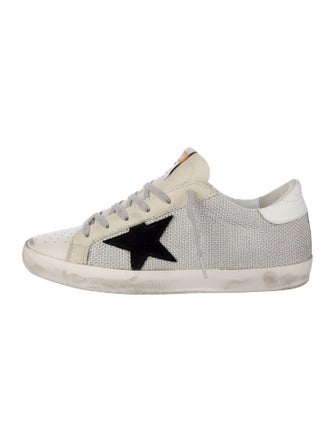 Golden Goose Leather Distressed Accents Sneakers
