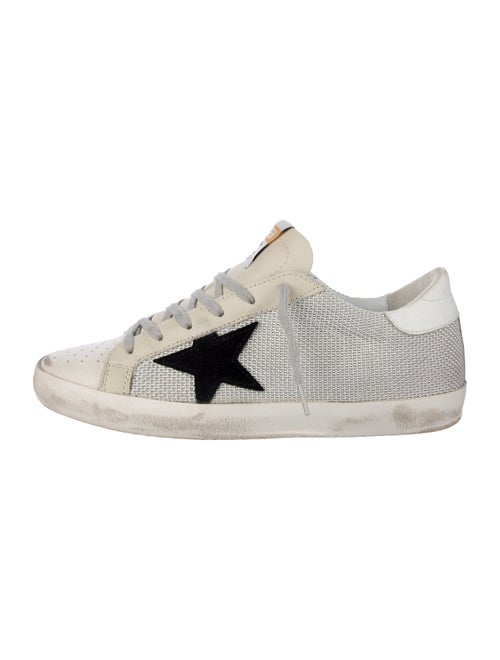 Golden Goose Leather Distressed Accents Sneakers