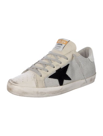 Golden Goose Leather Distressed Accents Sneakers