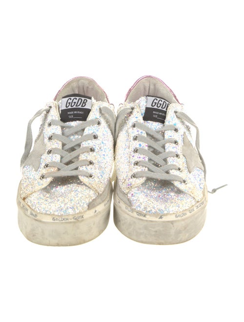 Golden Goose Glitter Printed Sneakers