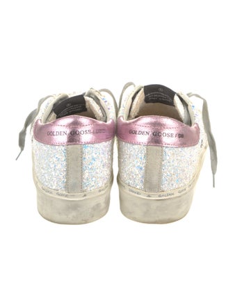 Golden Goose Glitter Printed Sneakers