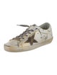 Golden Goose Leather Printed Sneakers
