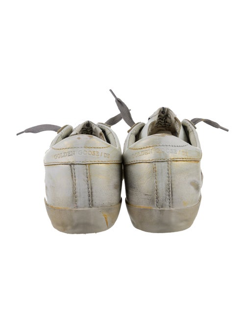 Golden Goose Leather Printed Sneakers
