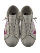 Golden Goose Leather Graphic Print Sneakers