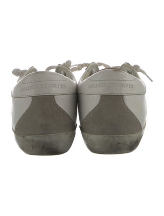 Golden Goose Leather Graphic Print Sneakers