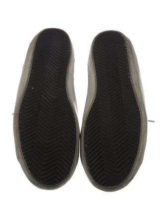 Golden Goose Leather Graphic Print Sneakers