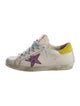 Golden Goose Leather Printed Sneakers