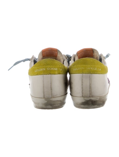 Golden Goose Leather Printed Sneakers