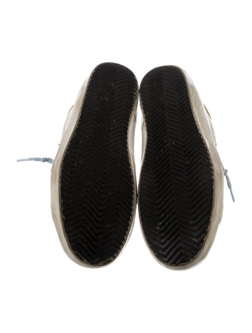 Golden Goose Leather Printed Sneakers