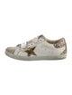 Golden Goose Leather Animal Print Sneakers
