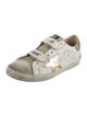Golden Goose Leather Animal Print Sneakers