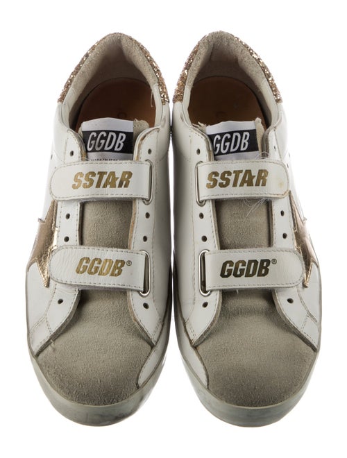Golden Goose Leather Animal Print Sneakers
