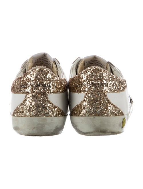 Golden Goose Leather Animal Print Sneakers