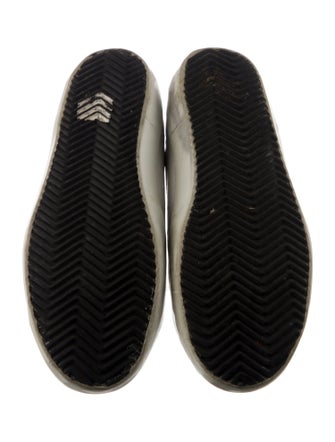 Golden Goose Leather Animal Print Sneakers