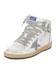 Golden Goose Leather Printed Athletic Sneakers