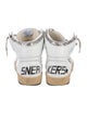 Golden Goose Leather Printed Athletic Sneakers