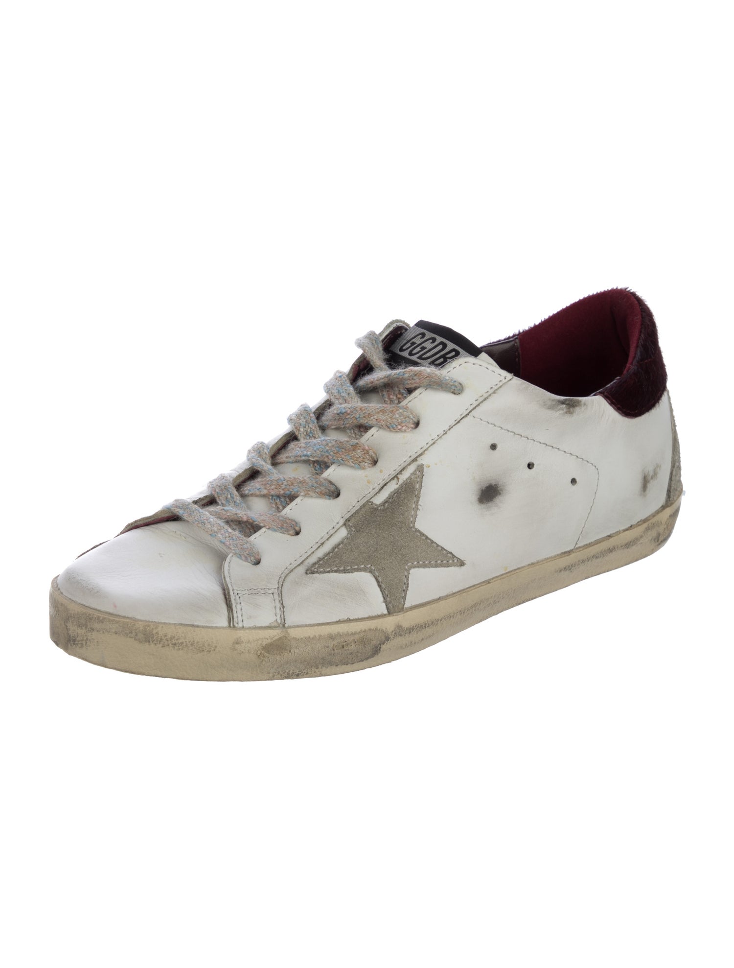 Golden Goose Leather Printed Sneakers w/ Tags