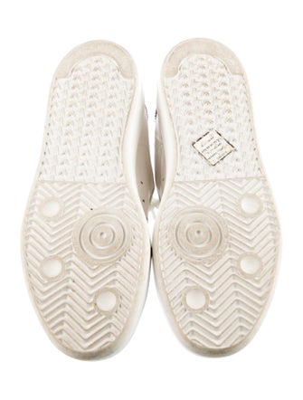 Golden Goose Leather Glitter Accents Sneakers