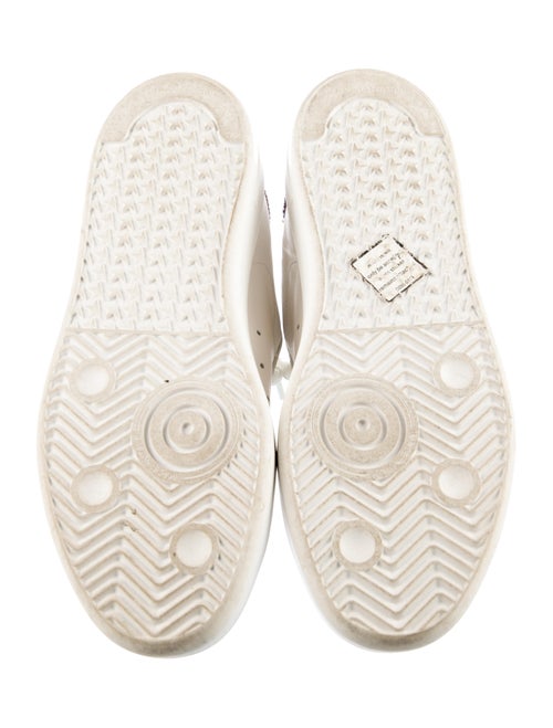 Golden Goose Leather Glitter Accents Sneakers