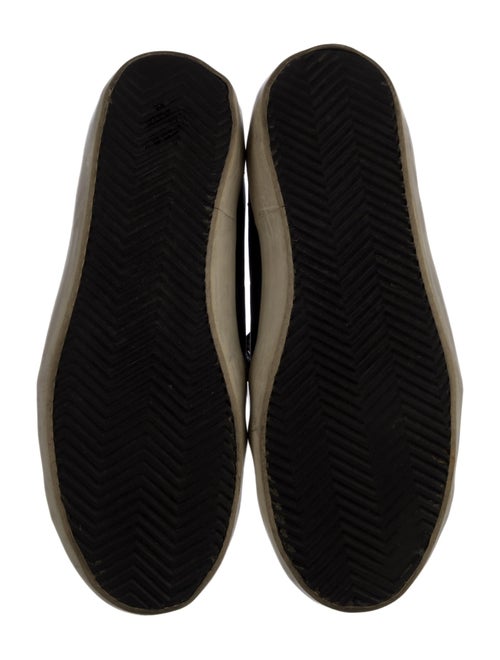 Golden Goose Leather Glitter Accents Sneakers