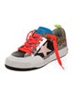Golden Goose Leather Printed Sneakers