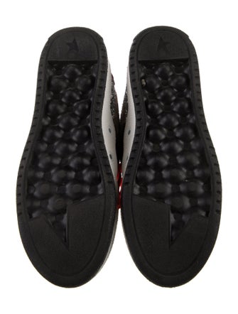 Golden Goose Leather Printed Sneakers