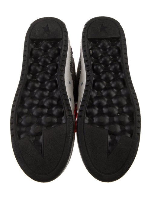 Golden Goose Leather Printed Sneakers