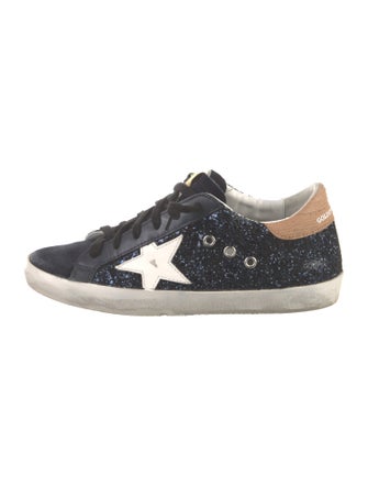 Golden Goose Glitter Colorblock Pattern Sneakers