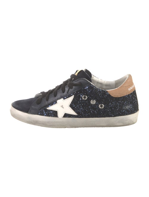 Golden Goose Glitter Colorblock Pattern Sneakers