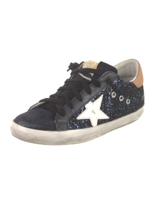 Golden Goose Glitter Colorblock Pattern Sneakers