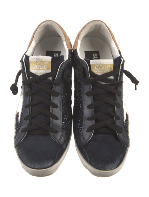 Golden Goose Glitter Colorblock Pattern Sneakers