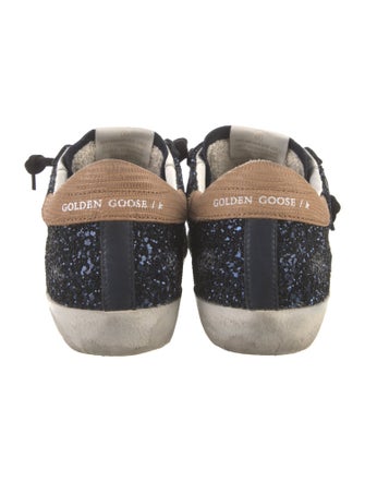 Golden Goose Glitter Colorblock Pattern Sneakers