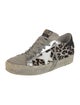 Golden Goose Ponyhair Animal Print Sneakers