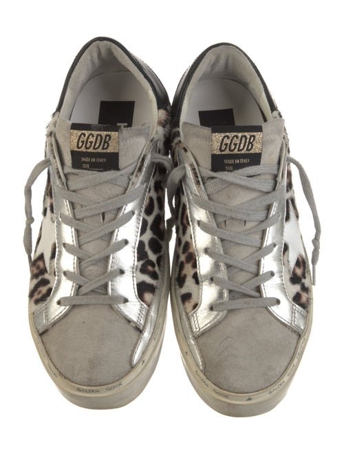 Golden Goose Ponyhair Animal Print Sneakers