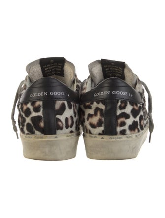 Golden Goose Ponyhair Animal Print Sneakers