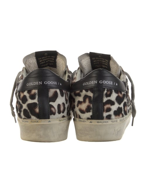Golden Goose Ponyhair Animal Print Sneakers