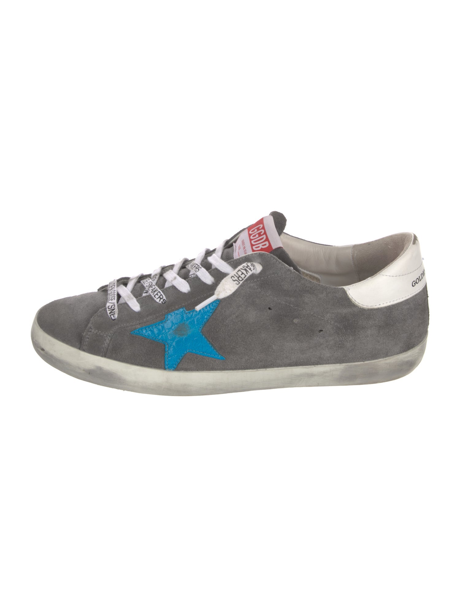 Golden Goose Suede Distressed Accents Sneakers